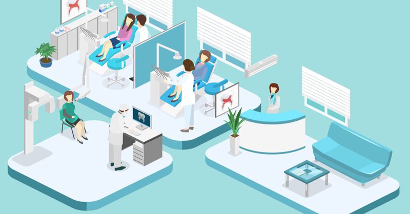 illustrated dental office